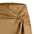 thumbnail image 5 of Sentmoon Skort High Waisted Solid Color Casual Womens Skirts Midi Length Tennis Skirt Beach Essentials Fashion for Workout, Tennis, Golf, and Athletic Activities Coffee L, 5 of 5