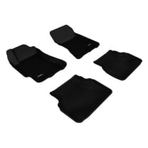3D MAXpider Complete Set Custom Fit All-Weather Floor Mat for Select Subaru Impreza Models - Kagu Rubber (Black)