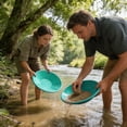 thumbnail image 5 of Haidf Gold Pan, Portable Round Gold Panning Pan with Riffles, Durable Outdoor Gold Mining Pan for Efficient Separation and Collection, Gold Prospecting Equipment for Beginners, 15", Green, 5 of 9