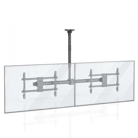 Mount-It! Dual TV Ceiling Mount with Short Pole for 35" to 60" TVs