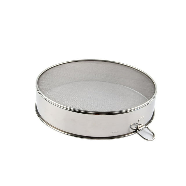 Moyic Tamiz de harina de acero inoxidable, colador de malla fina, tamiz para el hogar, Bar, comedor, Hotel, panadería, colador lavable, cocina Cocina y Comedor 30 centimetros Moyic HA067909-02