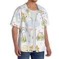 thumbnail image 2 of Kdxio Men'S Hawaiian Shirt For Men Short Sleeve Shirt Green Blue Avocado Summer Casual Holiday Beach Button Down T-Shirts, 2 of 5