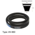 thumbnail image 2 of Unique Bargains 860mm Inner Girth 10mm Width Cogged V Belts Rubber Drive Belt for Power Transmission, 2 of 6