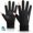 Black, variant on Winter Warm Fingerless Gloves For Men Women Windproof Thermal Gloves with Thick Velvet Liner Lengthen Knit Cuff Fingerless Touchscreen Gloves Handwarmers Mittens For Gaming Cycling Running Hiking