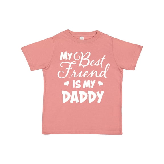 Inktastic My Best Friend is My Daddy with Hearts Boys or Girls Toddler T-Shirt