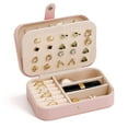 thumbnail image 2 of Travel Jewelry Box, Small Jewelry Organizer Boxes For Women Girls, 2 Layer Travel Jewlery Case, 2 of 5