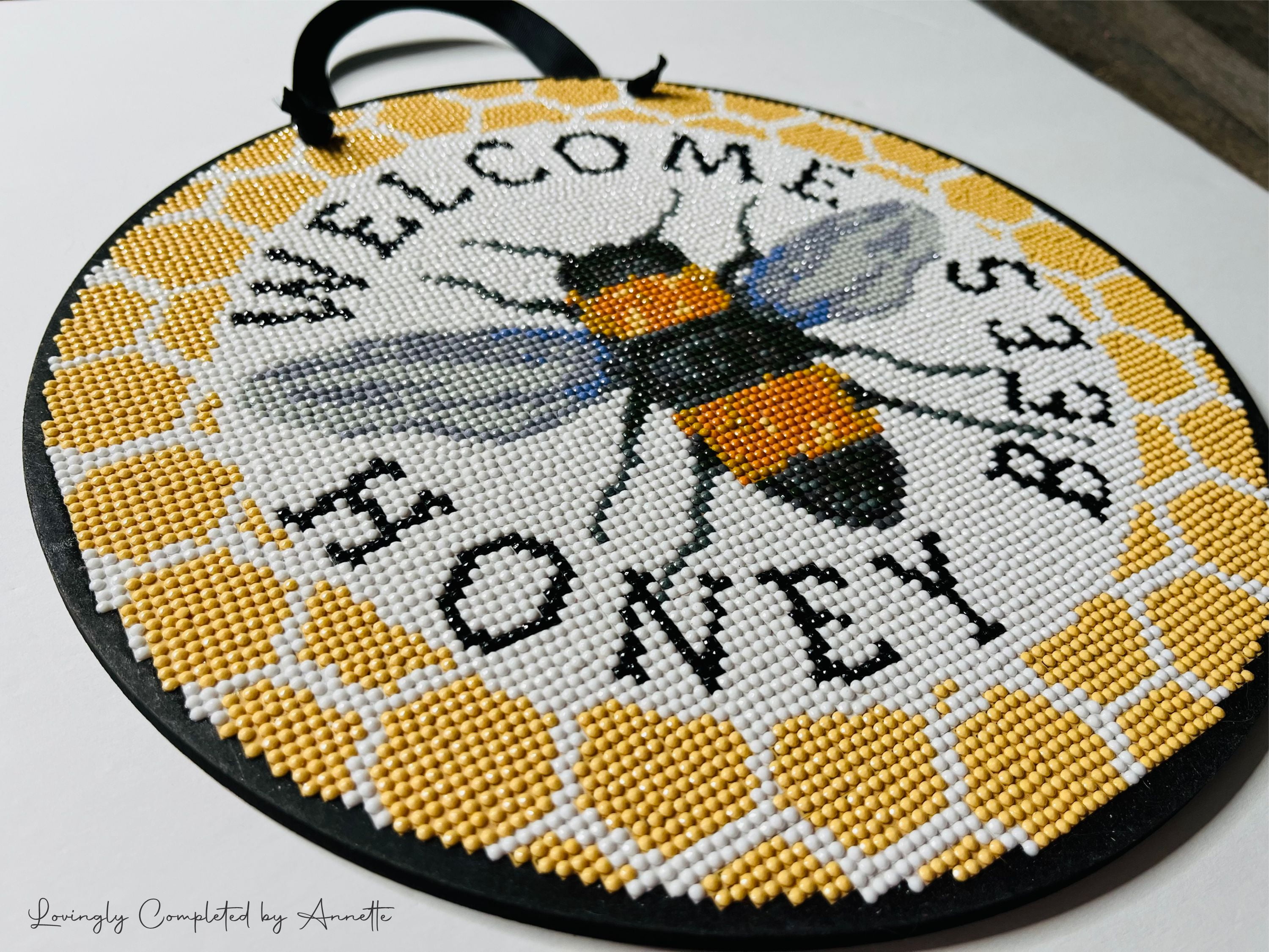 Honey Bee Welcome Diamond Painting Kit