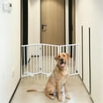 thumbnail image 4 of YYAo Dog Gate, Pet Gate Indoor Dog Fences,The Wooden Dog Fence White, 4 of 13