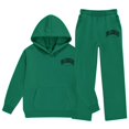 thumbnail image 3 of sususu Girls Clothes Long Sleeve Pull-On Sweatshirt and Wide Leg Pants 2 Piece Outfit Set, Size 5-14Years, 3 of 7