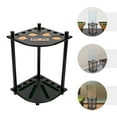 thumbnail image 3 of 8 Holes Pool Stick Holder Floor Stand Mount Billiard Table Accessories Pool Stick Rack, 3 of 16