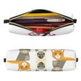 thumbnail image 2 of Rateoe Pet Care Grooming Print Leather Pencil Case with Smooth Zipper, Compact Storage for Writing Tools & Art Supplies, 8.26" x 1.96" x 2.16", 2 of 7