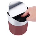 thumbnail image 5 of Mini Poubelle de Table en Acier Inoxydable Poubelle à Couvercle Basculant Mini Poubelle Moderne Poubelle de Table Pratique Mini Poubelle en Acier Inoxydable Plan de Travail, 5 of 5