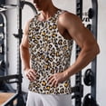 thumbnail image 5 of Logiee Leopard Print Men's Workout Tank Top,Quick Dry Workout Tank Top,Gym Muscle Tee,Fitness Bodybuilding Sleeveless T Shirt-Large, 5 of 7