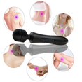 thumbnail image 4 of Dosaele Personal Handheld Vibrating Muscle Massager  Powerful  Wireless  Rechargeable  Compact  Cordless Electric Back Massager (White), 4 of 6