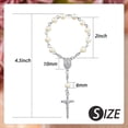 thumbnail image 3 of 90Pcs Baptism Rosary Beads Finger Baptism Rosaries Faux Pearls for Baptism Favors Christening Favors Communion Favors, 3 of 5