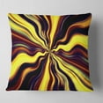 thumbnail image 2 of Designart Yellow Purple Black Fantasy - Abstract Throw Pillow - 16x16, 2 of 5