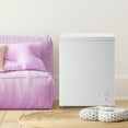 thumbnail image 3 of TACOOL Chest Freezer 4.5 Cu.ft Large Capacity with 2 Removable Basket Small Mini Deep Freezer Top Open Door White, 3 of 9