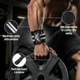 thumbnail image 6 of BEAST RAGE Weight Lifting Straps Wrist Wraps Fitness Padded Cotton Wrist Support Gel Advanced Grips Dumbbell Bar Wraps Heavy Duty Gym Bodybuilding Straps Power Deadlift Barbells (White Wraps), 6 of 10