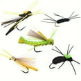 thumbnail image 2 of Grass Hopper Madam Spider Foam Dry Flies Fly Fishing Floating Foam SANDWICH HOPPERS Fishing Lures for Trout, Pike, Bass, Pearch, Bluegill, Panfish, 2 of 10