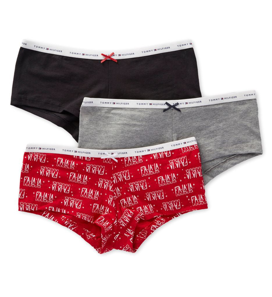 5 Pack Tommy Hilfiger Womens Classic Cotton Boyshort Panties