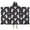 Black Fairy Star, variant on Beige Princess Carriage Pattern Hooded Bath Towel,50"x30" for Ages 3 To 12 Kids, Quick Dry Lightweight Soft Microfiber Hood Beach Towel Cover Up for Kids