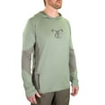 thumbnail image 5 of TrueTimber Mens Ragewater Performance Fishing Hoodie- Lilipad/Moon Mist, XL, 5 of 5