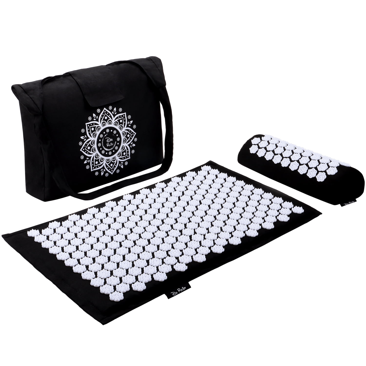 Dr Relief Acupressure/Yoga Mat and Pillow Set 28" x 17" Shiatsu