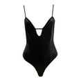 thumbnail image 1 of Gibobby Lencería para sexo mujer Sexy charol ropa de dormir lencería tentación ropa interior camisón (Negro, XL), 1 of 5
