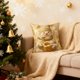 thumbnail image 4 of Funda de almohada navideña para cojín decorativo | Fundas planas estampadas festivas para las fiestas | Tejido de poliéster suave con cierre de cremallera, 4 of 6
