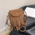 thumbnail image 2 of Krdevn Women's Tassel Crossbody Purse Casual Adjustable Strap Suede Messenger Bag,One Size, 2 of 5