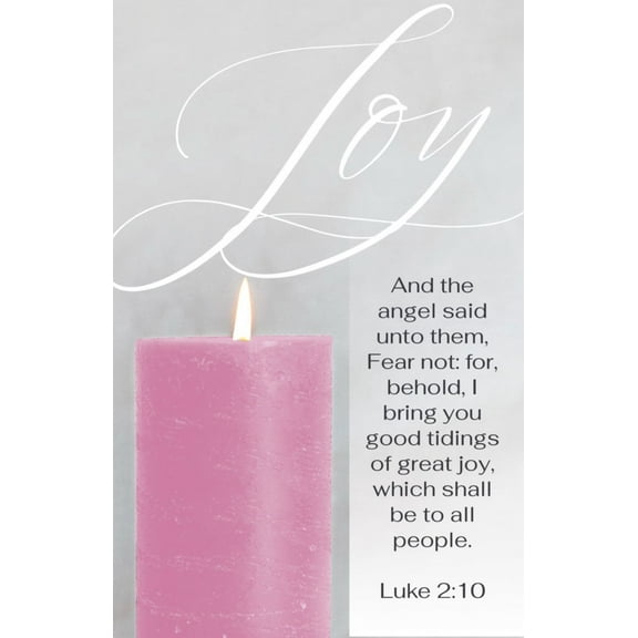 B&H Publishing 368890 Advent Week 3 Joy Luke 210 KJV Bulletin - Pack of 100
