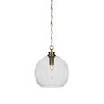 thumbnail image 1 of Toltec 91-NAB-4370 Kimbro Chain Hung Pendant In New Age Brass Finish With 11.75" Clear Bubble Glass, 1 of 1