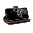 thumbnail image 3 of Compatible with Samsung Galaxy S20 Ultra Wallet Case, [6 Card Slots] Removable Adjustable Crossbody Necklace Lanyard Shoulder Strap Zipper PU Leather Case for Samsung Galaxy S20 Ultra,Brown, 3 of 9