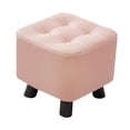 thumbnail image 2 of DOLITY Small Footstool Seating Chair Shoe Changing Stool for Couch Entryway Doorway Pink, 2 of 9