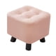 thumbnail image 2 of Reposapiés pequeño, taburete de ocio, elegante, creativo, mueble decorativo, cambio de zapatos Rosa, 2 of 9