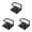 Black*3, variant on Black Stainless Steel Wall Hooks, 5 Pack Adhesive Sponge Holder for Kitchen, Rustproof No-Drilling Caddy for Dishcloth Scrub