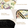 thumbnail image 5 of FORMRS Makeup Bag Travel Cosmetic Organizer for Women Fold Flat Zipper Pouch with Handle, Birds with Strawberries, 5 of 8