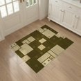 thumbnail image 1 of ODIKA 3'x5' Washable Area Rug Non-Slip, Flatweave, Easy Care Mid Sections Retro Asymmetric Panel Contrasting Earthy Century for Hallway, Laundry Room, 1 of 5