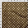 thumbnail image 4 of oneOone Cotton Silk Brown Fabric Block Dress Material Fabric Print Fabric By The Yard 42 Inch Wide-2Z, 4 of 6