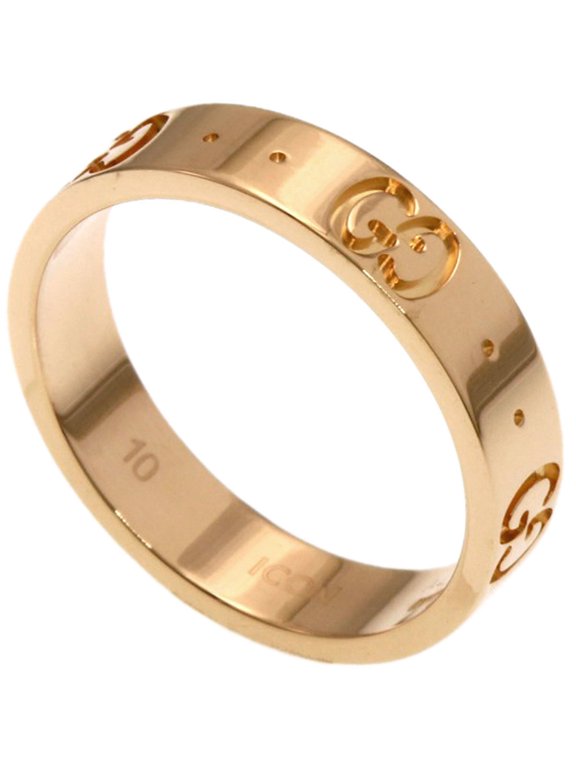 Pre-Owned Gucci Icon #10 Ring - 18K Pink Gold Women's GUCCI