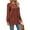 07-Light Brown, variant on Women's Knitted Mid-Length Coat Round Neck Solid Color Pocket Warm Pullover Sweater 06-Khaki M