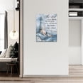 thumbnail image 3 of Ocean Lighthouse Wall Art Christian Psalm Bible Quotes Wall Decor Rustic Coastal Nautical Pictures Religious Motivational Canvas Prints Framed Modern Artwork For Living Room Bedroom Bathroom 12"x16", 3 of 6