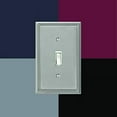 thumbnail image 4 of Amerelle 77TDBN Moderne Wallplate 1 Toggle / 1 Duplex Cast Metal Brushed Nickel 1-Pack, 4 of 7