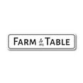 thumbnail image 2 of Farm To Table Kitchen Novelty Sign, Metal Wall Decor - 4x18 inches, 2 of 4