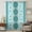 Green, variant on Red Boho Sheer Curtains 45 Inches Long, Southwestern Aztec Palm Tree Animals Patterned Light Filering Curtains, Breathable Simi Curtain Privacy Drapes for Kitchen Bathroom Small Window Treatment