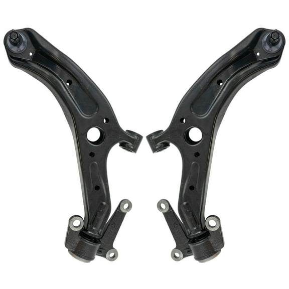 TRQ Front Lower Control Arm Ball Joint Assembly Pair LH & RH Sides for Honda Fit PSA66807