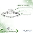 thumbnail image 4 of Vir Jewels 1 CTTW Lab Grown Diamond Engagement Ring in 14K White Gold Female Adult, 4 of 5