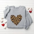 thumbnail image 3 of Juebong Oversized Sweatshirt For Women Womens Valentine's Day Love Heart Print O Neck Sweatshirt Casual Long Sleeve Round Neck Loose Fit Pullover Tops,Gray shirts for women,XL, 3 of 5