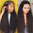 thumbnail image 1 of Siyun Show Pelucas Delanteras De Encaje Rizado Cabello Humano Pre Arrancado Con Pelo De Bebé 180 Densidad 13X4 Hd Encaje Frente Pelucas Para Mujeres Negras Cabello Humano Sin Pegamento Onda Profunda E, 1 of 1