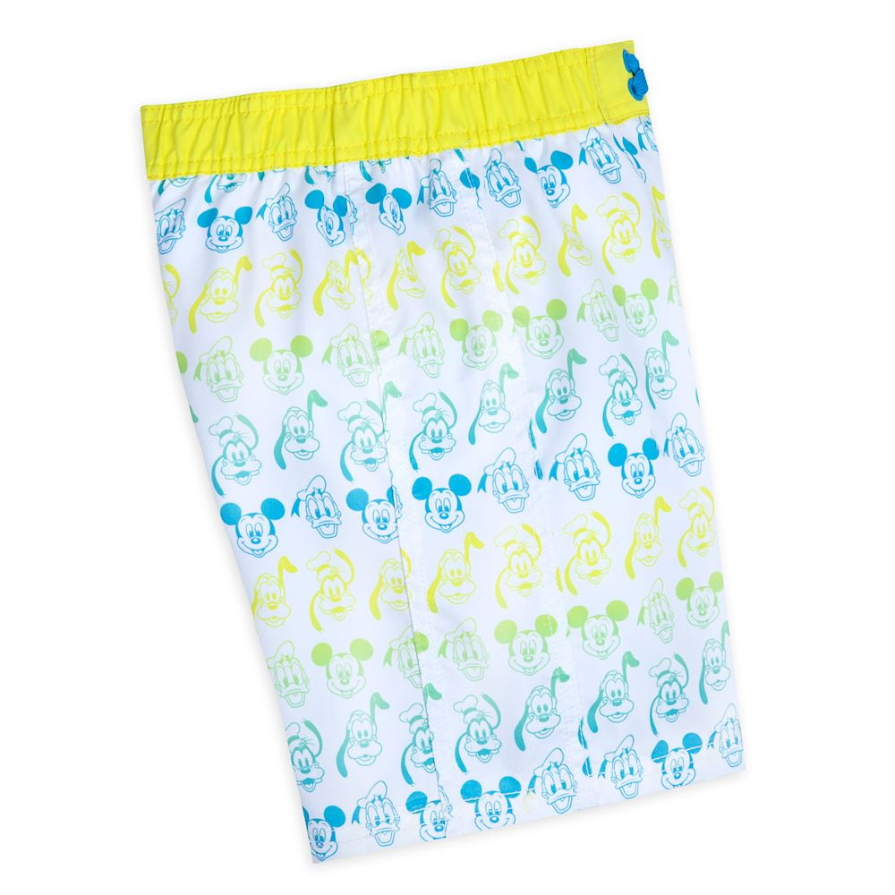 Disney Store Mickey Mouse Donald Pluto & Goofy Swim Trunks Kids Size 4 XS